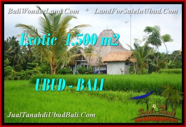 Magnificent 1,500 m2 LAND SALE IN Ubud Pejeng TJUB541