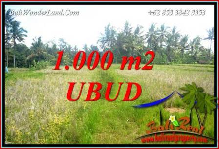 Beautiful 1,000 m2 Land sale in Ubud Bali TJUB727